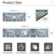 thumbnail image 3 of Yayeee Faucet Mat for Kitchen Sink 14.7" Diatomite Long Splash Guard Pad, Blue Floral Window, 2 Pack, 3 of 7