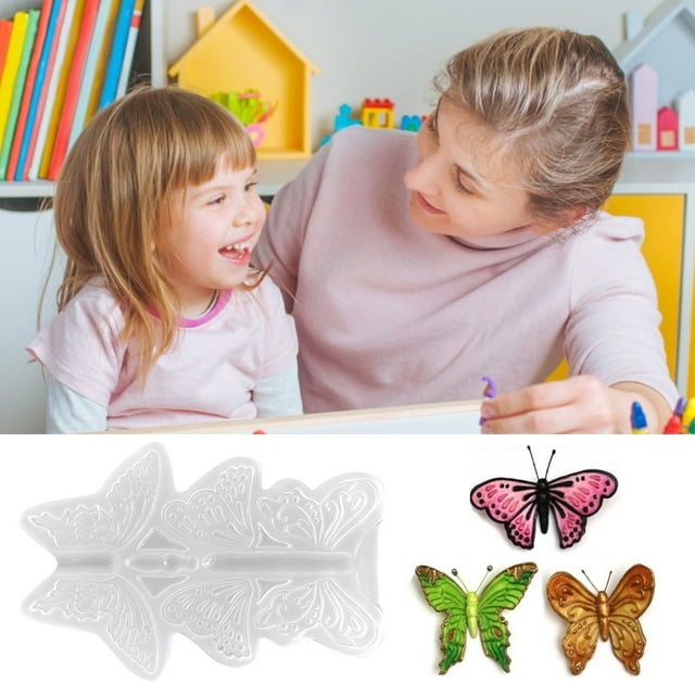 Cqxid DIY Silicone Mould 3D Creative Resin Molds Silicone Resin For DIY Topper Decoration Craft Resin Casting Epoxy Resin Molds For DIY Resin Home Decoration Silicone Molds For Epoxy Resin