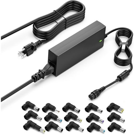 HFLRZZ 65W Universal Laptop Charger for Dell HP Asus Acer Samsung Toshiba Lenovo, DC Output 18.5V 19V 19.5V 20V Power Adapter Supply Cord