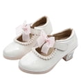 thumbnail image 2 of PLHWHYQ Girls Everyday Wear Sneakers for Little Girls with Bow | Comfortable Soft Sole Fashion Casual Shoes for Daily Activities White-e 6-6.5 Years, 2 of 7