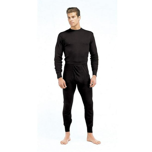Rothco Black Polypropylene Thermal Long Underwear Pants/Bottom