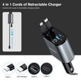 thumbnail image 3 of Cargador de coche MAGJIEYX 4 en 1 retráctil USB-C de 100 W con cable, 3 of 6
