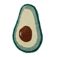 thumbnail image 4 of Fennco Styles Green Avocado Shaped Anti-Slip Bath Mat Small Bathroom Rug 20" W x 32" L - Fruit Design Water Absorbent Plush Foot Mat for Home Décor, Kids Room, Living Room, Nursery Décor, 4 of 5