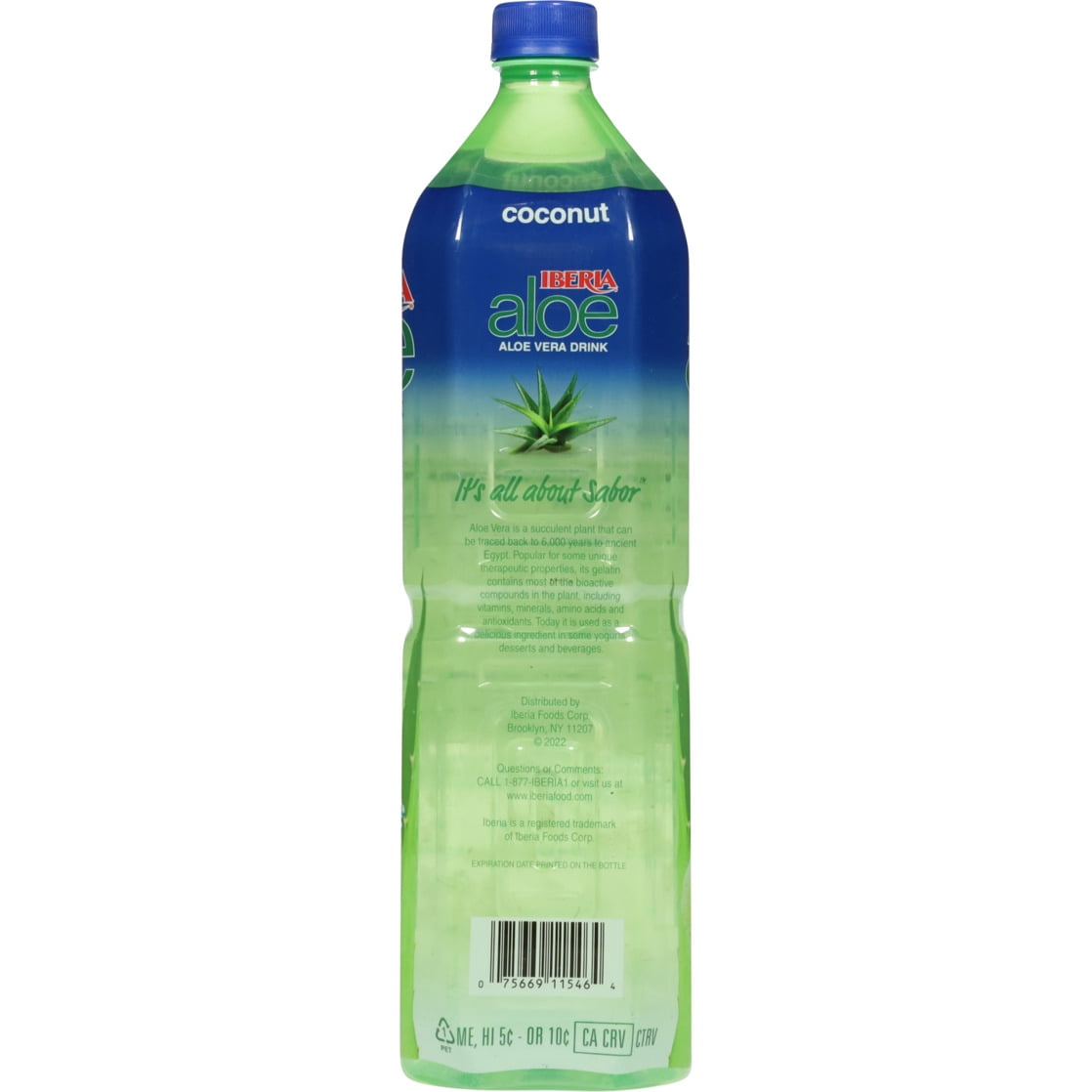 (3 pack) Iberia Coconut Aloe Vera Drink with Pure Aloe Pulp 50.8 fl oz