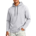 thumbnail image 2 of Mfakffe Mens Quick Dry Hoodies Long Sleeve Workout Athletic Gym Hooded Shirts, 2 of 4