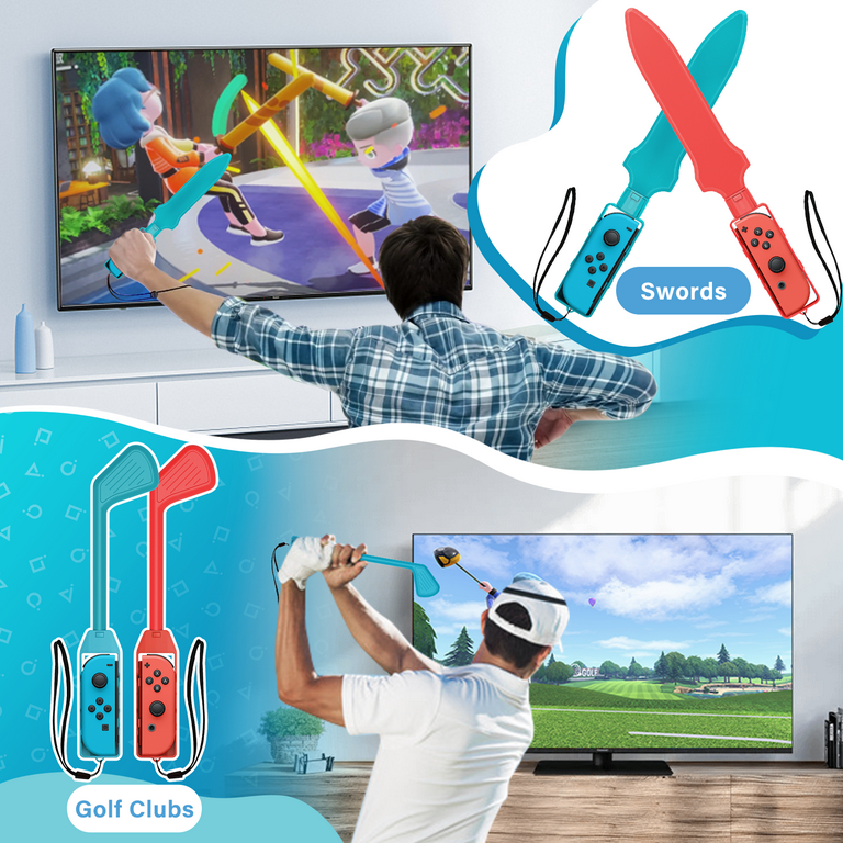 BRHE 16 in 1 Nintendo Switch Sports Accessories Kit, Adjustable