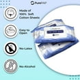 thumbnail image 3 of PurePAP CPAP Cleaning Wipes 30 Wipes - 100% Cotton Sheets - Alcohol-Free CPAP wipes - Natural Ingredients w/ Aloe Vera & Vitamin E - Resealable Packet - CPAP Supplies, 3 of 8