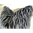 thumbnail image 3 of Thomas Collection Black White Faux Fur Throw Pillow - 17417, 3 of 4