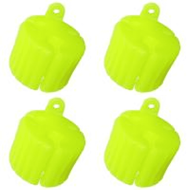Caña Pescar Silicona Fija Clip Poste Portátil Mini Herramientas Pesca (amarillo)