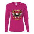 thumbnail image 2 of Lead Follow or Get The Hell Out Of The Way MC 1969 Motorcycle Pop Culture Womens Graphic Long Sleeve T-Shirt, Fuschia, X-Large, 2 of 3