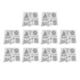 thumbnail image 1 of 10 sellos transparentes para manualidades, sellos decorativos para álbumes de recortes, diarios, álbumes de fotos y sobres., 1 of 14
