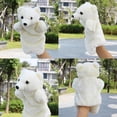 thumbnail image 1 of Lindo oso polar marioneta de mano bebé niños desarrollo muñeca suave juguete de peluche, 1 of 8