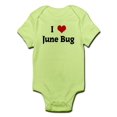 thumbnail image 1 of CafePress - I Love June Bug Infant Bodysuit - Baby Light Bodysuit, 1 of 1