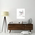 thumbnail image 2 of Global Gallery's 'French Chic II Pink on White' By Avery Tillmon Stretched Canvas Wall Art, 2 of 4