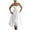 White, variant on EliteGoogv Womens Slip Dresses U Neck Spaghetti Strap A Line Dresses For Women Ruched Waist Backless Summer Dresses Vacation Party Dresses White
