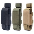 thumbnail image 1 of Escalada Bolsa de torniquete Funda de nailon para linterna Funda Molle de tijera (verde militar), 1 of 6