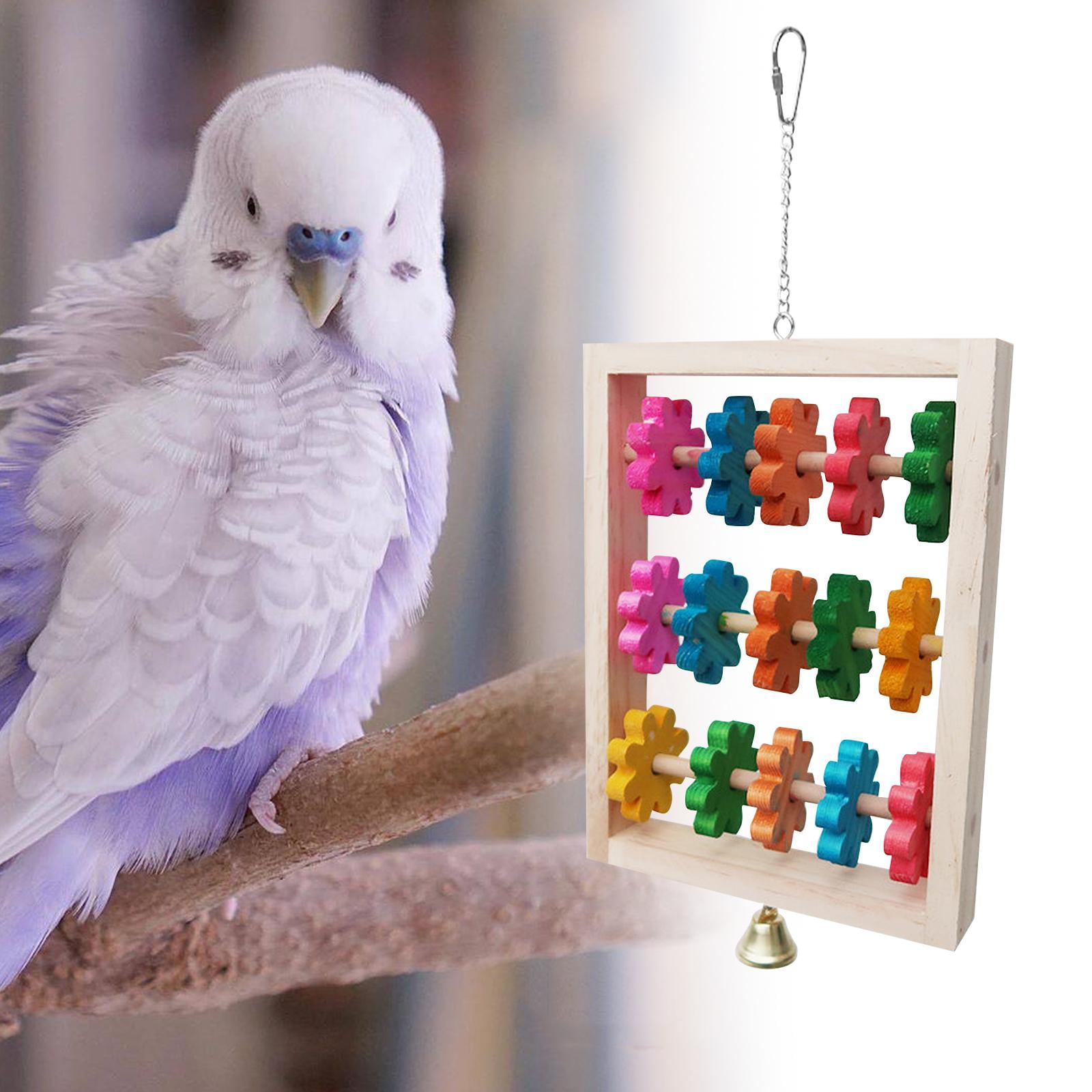 Bvdfgk Bird Swing Toys Bird Cage Toy Exercise Hanging Parrot Perch Macaw Finches Budgie Multi