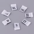 thumbnail image 2 of WRITWAA 400Pcs Size Tags For Clothing Folded Sewing Labels White Polyester 1.4x0.5x0.04in, 2 of 6