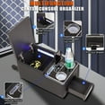 thumbnail image 5 of Universal Center Console, Bench Rear Seat Armrest Organizer with Fast Phone Charging & Upgraded 7-Color Adjustable LED Lighting, Truck Center Console Storage Box with Cup & Phone Holders(Beige), 5 of 10