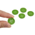 thumbnail image 4 of Uxcell 50Pcs 28L Sewing Buttons 11/16"(18mm) Resin Round Flat 4-Hole Craft Buttons for Sewing Clothing DIY, Green, 4 of 5