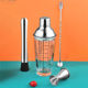 thumbnail image 4 of Juego de 2 cocteleras con escala transparente, vaso para mezclar vino, zumo de frutas, botella de agua, herramientas para barman, 4 of 8