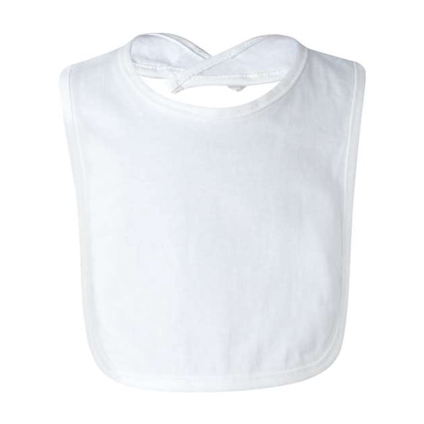 Babero Rabbit Skins 100% Algodón Premium Jersey 1005 Blanco OSFA