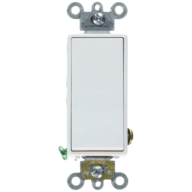 Interruptor electrónico Leviton 5621-2WS, 20 amperios, 120/277 V, blanco