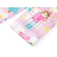 thumbnail image 5 of Beezizac Girls' Satin Pajama Set with Pink Paladin & Tree Prints - Cozy Holiday Sleepwear for Little Girls Size 6/7, 5 of 8