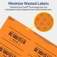 thumbnail image 5 of Avery Printable Rectangle Labels, Bright Orange, 2" x 3", 80ct, 5 of 11