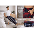 thumbnail image 6 of DARESAY Men’s 3-Pack Microfleece Pajama Pants with Pockets & Drawstring – Soft Lounge & Sleep Pants, Up to 3XL, 6 of 7