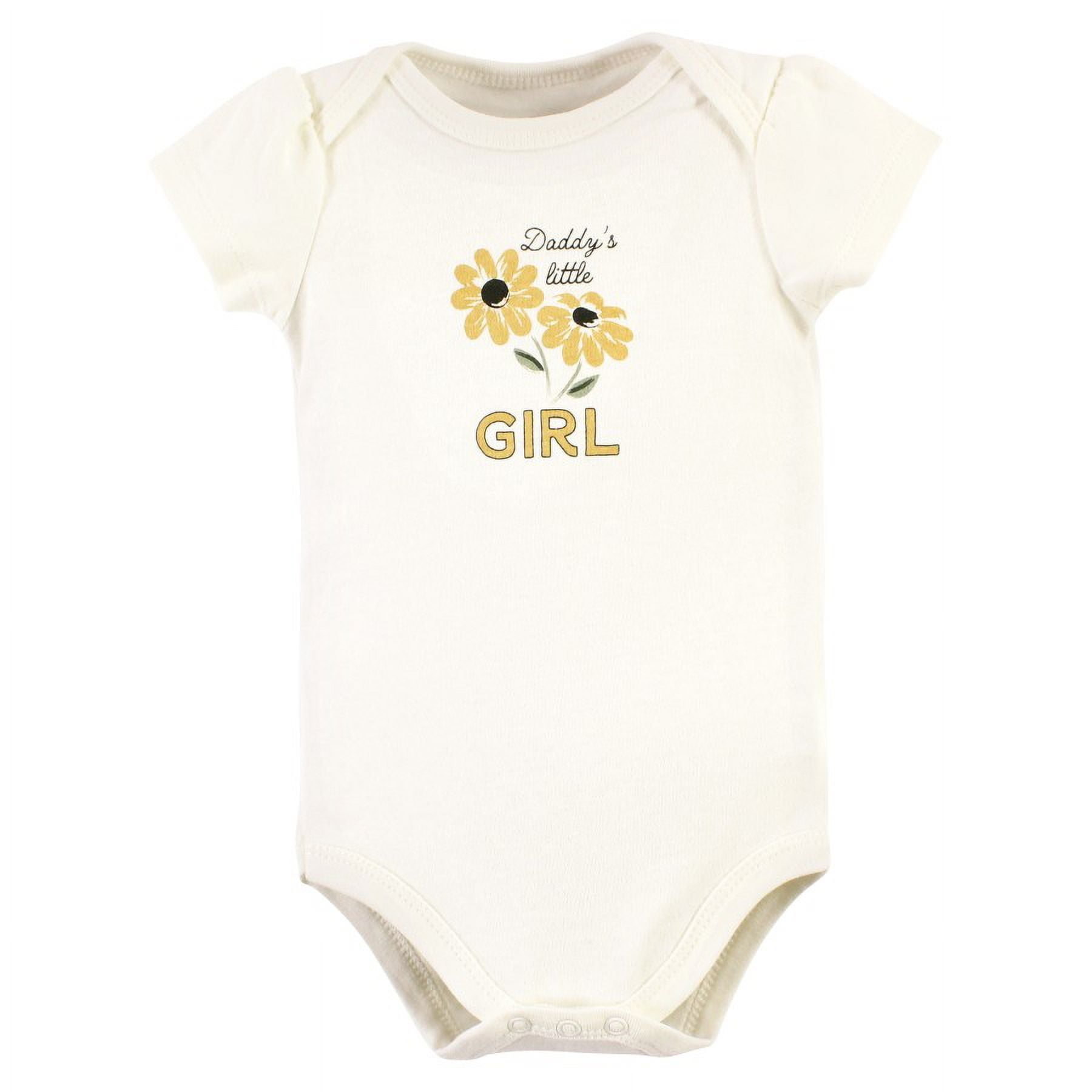 Hudson Baby Short Sleeve Bodysuits, 5-Pack, Newborn- 24 Months