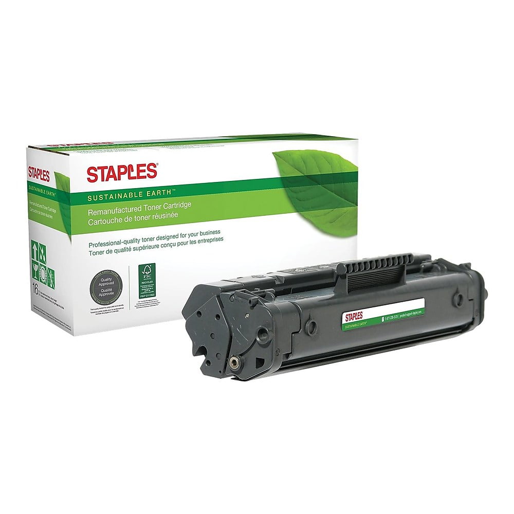 Staples Remanufactured Toner Cartridge Replacement for HP 92A (Black