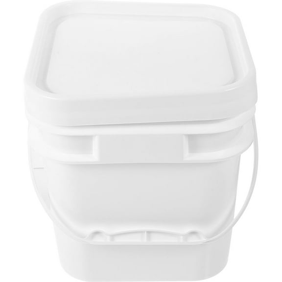 Plastic Bucket with Handle Lid Reusable Paint Bucket Oil Paint Pail Bucket Painters Kettle