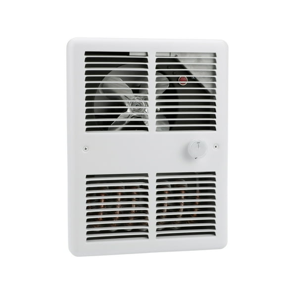 TPI Corporation E3200 White 1500W Electric 1 Speed Fan forced Wall Heater for 5120 BTU