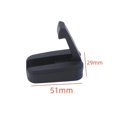 thumbnail image 4 of Black Nylon Hanger Hook Folding Marine Grade Loaded Hat Coat Hook Coat Hook Foldable Mirror Polishe, 4 of 5
