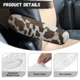 thumbnail image 6 of Yuyamidu Brown Cow Print Car Seat Armrest Covers Reusable Armrest Protector Covers 2 Pcs Elastic Car Armrest Handle Cover SUV Truck Van Armrest Covers Accessories, 6 of 7
