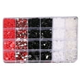 thumbnail image 3 of ERTZAE&nbsp;24 Color Resin Jelly Rhinestones For Bedazzling,Flatback Gems For Crafting,Bedazzling Kit For Clothing Shoes Book Diamond Art, 3 of 9