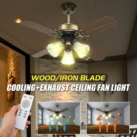 36 Ceiling Fan Vintage Modern Remote Controls Led E27