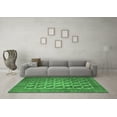 thumbnail image 3 of Ahgly Company Indoor Round Southwestern Emerald Green Country Area Rugs, 4' Round, 3 of 4