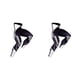 thumbnail image 1 of Jumpingount Pantalones apretados absorción de humedad sudor liberación mujeres Leggings rayas medias vibrantes pantimedias al aire libre Type6 NO6, 1 of 6