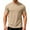 2011#Khaki, variant on Men's Summer Loose Fit Casual Short Sleeve T-Shirt with Pocket Breathable Moisture Wicking Round Neck Tee Polyester Rayon Spandex Blend for All-Day Comfort