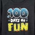 thumbnail image 3 of SpongeBob SquarePants - 100 Days Of Fun - Women's Lightweight French Terry Long Sleeve Shirt, 3 of 6