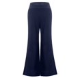 thumbnail image 3 of EIMELI Lin Pantalon Large Pantalon d'Été Solide Couleur Femmes Décontracté Pantalon Noir L, 3 of 8