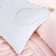 thumbnail image 3 of 68"X90" Blush Ruffled Comforter Set - Twin/Twin Xl 4-Piece Microfiber Bedding with Decorative Pillows, 3 of 13