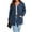 # Blue, variant on TEMOFON Cardigan Sweaters for Women Plus Size Black Womens Cardigan Long Sleeve Buttons Down with Pocket Ribbed Lightweight Knit Outerwear Fall Coat Winter Clothes 3XL