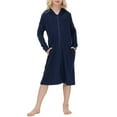 thumbnail image 2 of Posijego Girls Zip up Hooddies Robes Long Sleeve Hooded Housecoat Kids Soft Loungewear with Pockets, 2 of 7