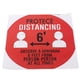 thumbnail image 4 of Marcador de distancia, 5 unidades, calcomanías para piso, distanciamiento social, distanciamiento en el suelo, calcomanías para piso, calcomanías resistentes y duraderas, 4 of 9