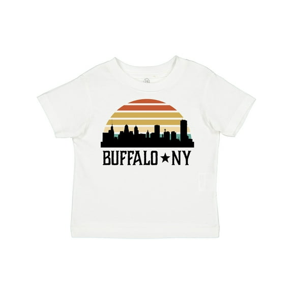 Inktastic Buffalo New York Skyline Retro Boys or Girls Toddler T-Shirt