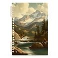 thumbnail image 7 of FORMRS 1-Subject Spiral Notebook 8" x 5" College Ruled 60 Refillable Sheet A5 Hard Cover, 2 Pack, Snow Mountains, 7 of 7
