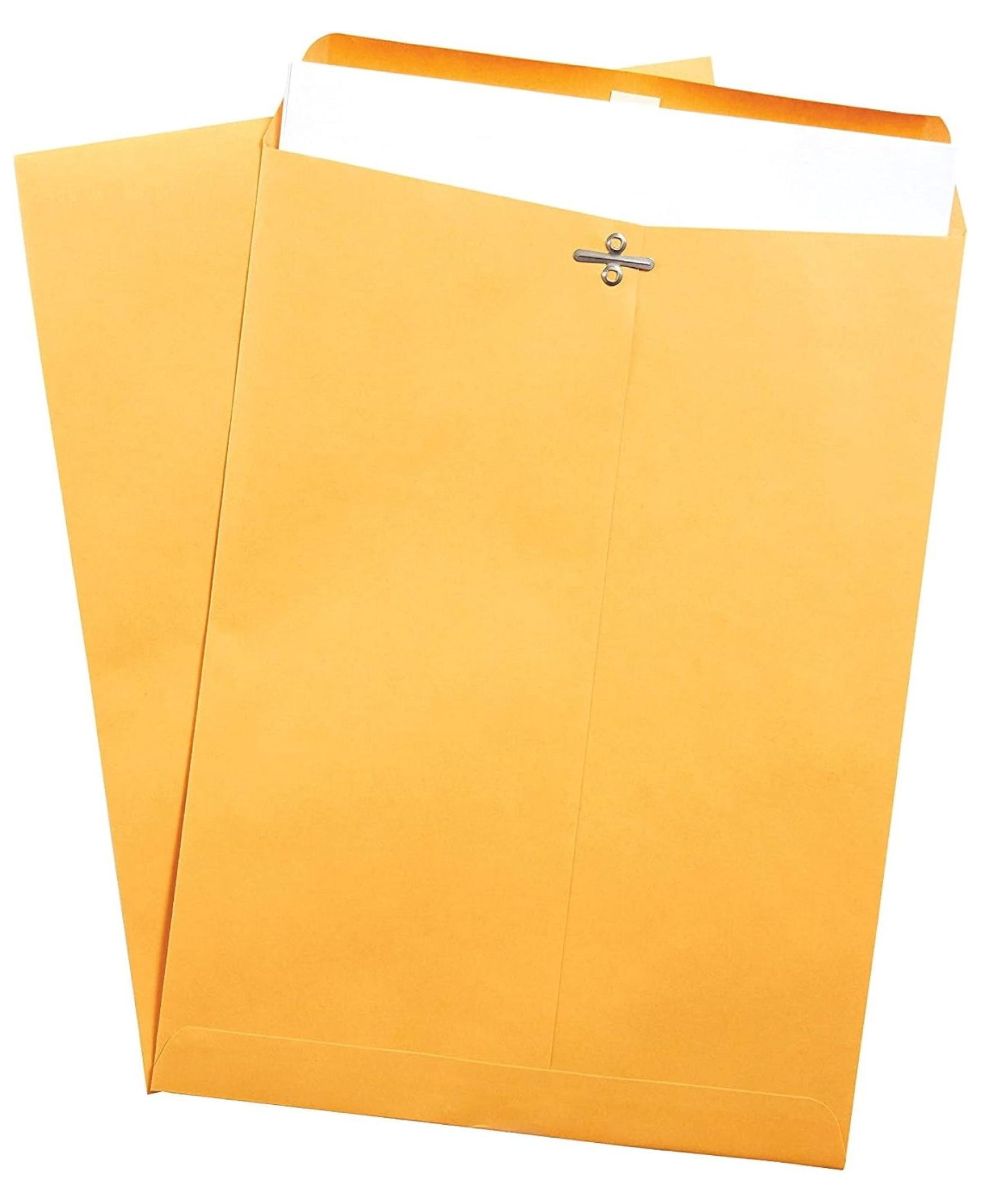 9 x 12 Clasp Envelopes, Brown Manila, Reinforced Metal Clasp & Gummed Seal, Heavy‑Duty Mailing Envelopes, 250/Pack